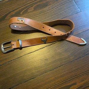 Y2K vintage Limited tan leather belt south western
